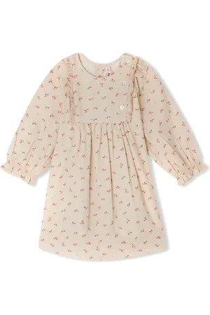 BONPOINT Cherry-print organic cotton dress