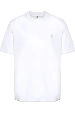 Brunello Cucinelli Logo-embroidered T-shirt