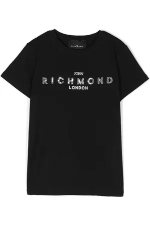 John Richmond Sequin logo-detail T-shirt