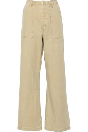 R13 Wide-leg utility trousers
