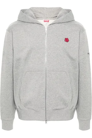 Kenzo Boke Flower-embroidered zip hoodie