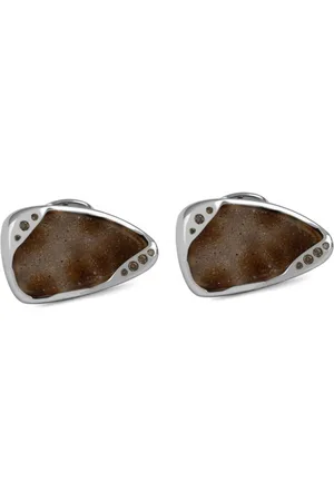 Tateossian Drusy diamond and agate cufflinks