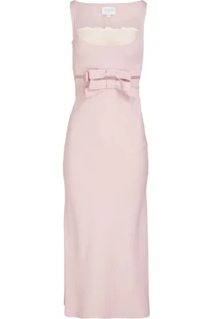 Giambattista Valli Bow-detail crepe midi dress