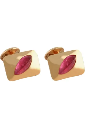 Tateossian 18kt rose gold Marquise Diagonal cufflinks
