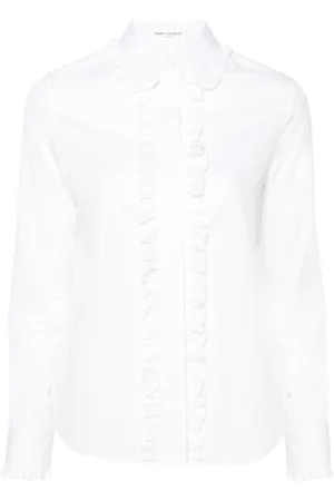 Saint Laurent Ruffle-trim shirt