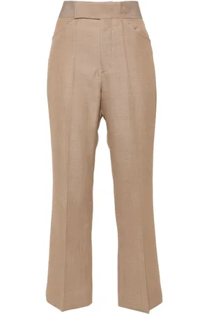 Victoria Beckham Wide cropped flared trousers