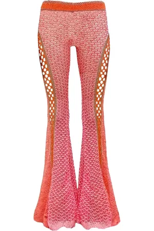 Roberta Einer Flared open-knit trousers