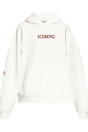 Iceberg Logo-print cotton hoodie