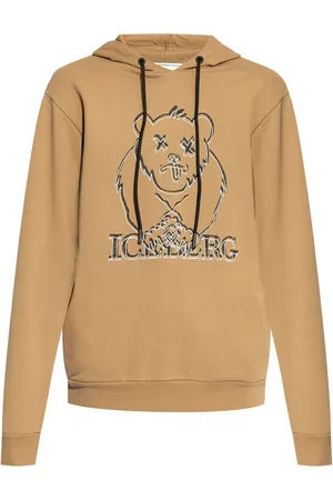 Iceberg Contrasting logo-embroidered hoodie