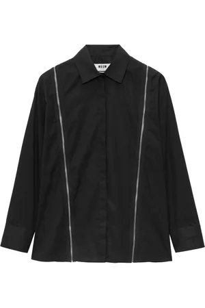 Msgm Zip-detail long-sleeve shirt