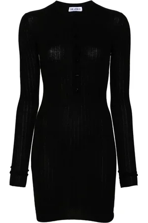 The Attico Ribbed-knit mini dress