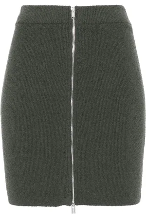 Nanushka Bouclé zip-up miniskirt