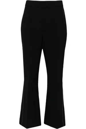 Victoria Beckham Contrast-stitching flared trousers