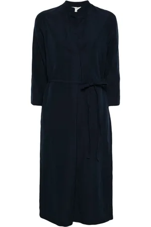 Vince Band-collar midi dress