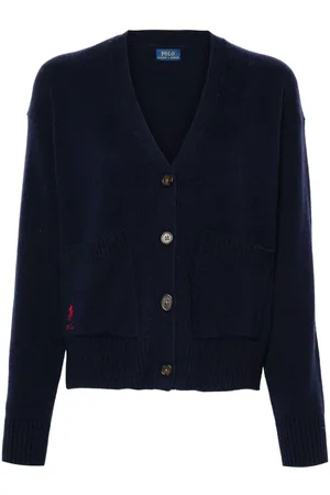 Ralph Lauren Embroidered-logo cardigan
