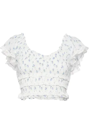 LOVESHACKFANCY Beaming cotton top