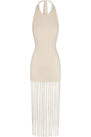 SIMON MILLER Junjo fringed knit dress