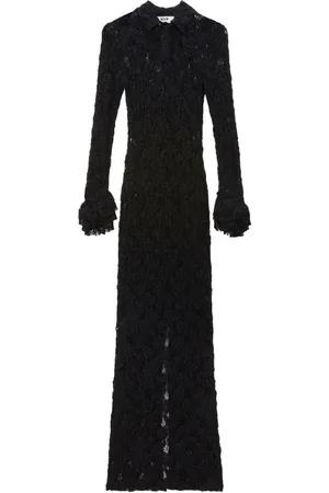 Msgm Floral-lace maxi dress