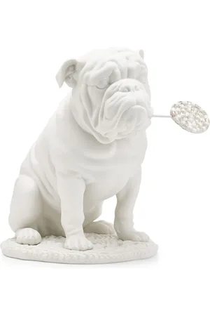 LLADRÒ Bulldog With Lollipop sculpture (33cm x 33cm)