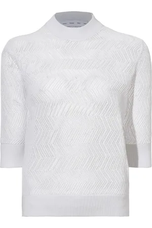 Proenza Schouler Nicola pointelle-knit cotton top