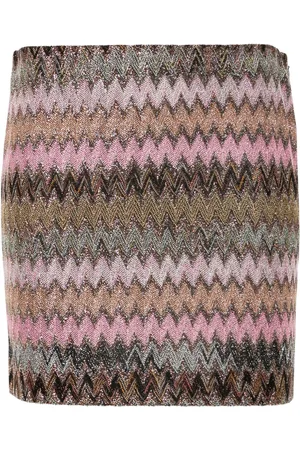 Missoni Zigzag-woven lurex miniskirt