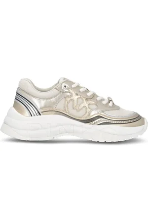 Pinko Glammy 04 metallic-effect sneakers