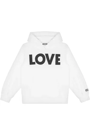 Moschino Ribbed cuffs hoodie