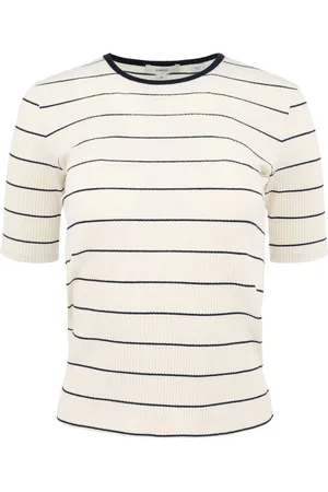 Vince Striped cotton T-shirt