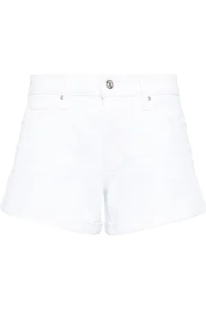 Paige Dylan mid-rise denim shorts