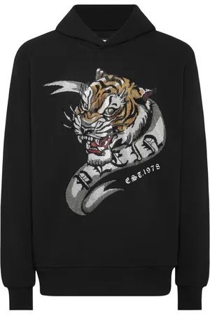 Philipp Plein Crystal Tattoo hoodie