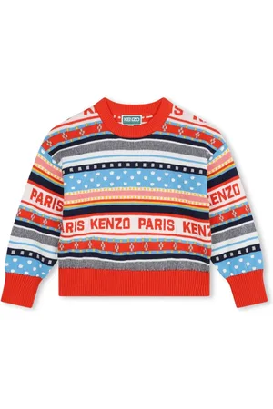 Kenzo Multi-stripe crew neck jumper