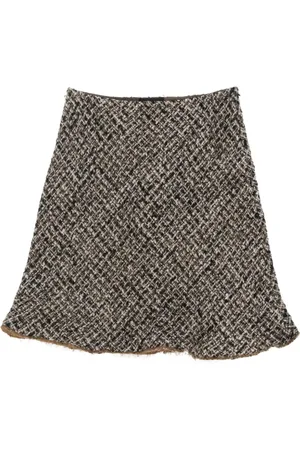 Prada 2000s tweed skirt