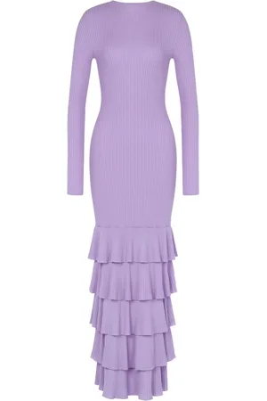 Moschino Ruffled knitted dress