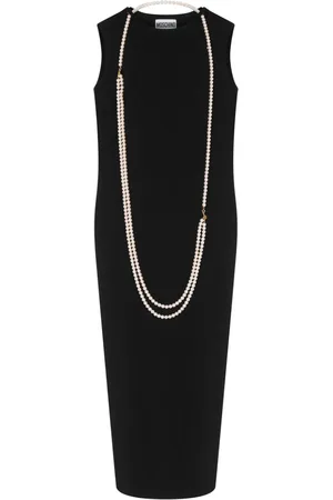 Moschino Pearl-embellished midi dress