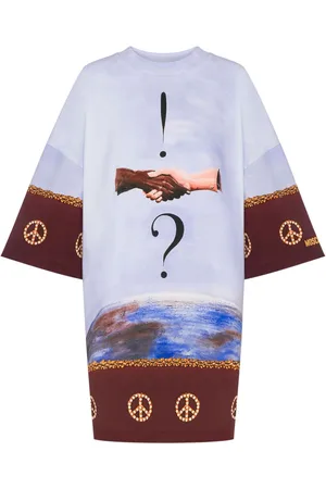 Moschino Graphic-print cotton dress