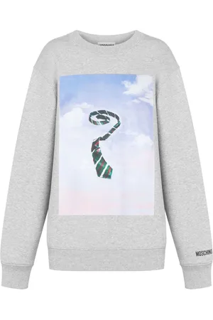 Moschino Grafhic-print cotton sweatshirt