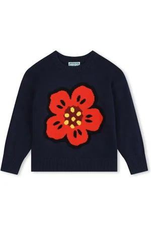 Kenzo Poppy flower logo jumper