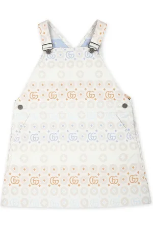 Gucci Double G cotton dungaree dress