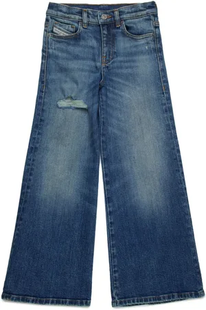 Diesel Mid flare jeans with distressing