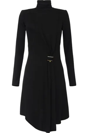 Elisabetta Franchi Rhinestone-embellished draped dress