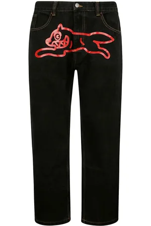 ICECREAM Running Dog-print jeans