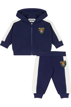 Moschino Teddy Bear-print cotton tracksuit set