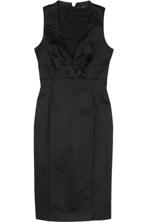 Gucci 2000s V-neck midi dress