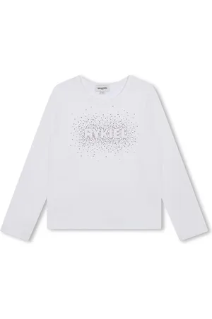 Sonia Rykiel Enfant Rhinestones-logo cotton T-shirt