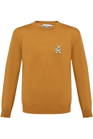 Moschino Teddy bear-appliqué wool sweater