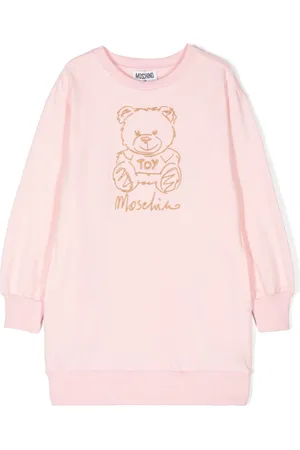 Moschino Teddy Bear-embroidered sweatshirt dress