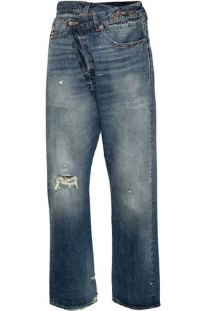R13 Crossover distressed skinny jeans