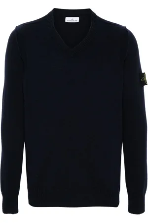 Stone Island Compass-badge V-neck jumper