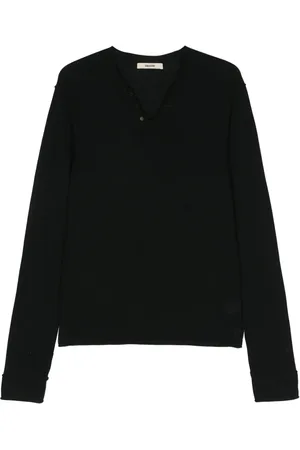 Zadig & Voltaire Monastir logo-debossed merino jumper
