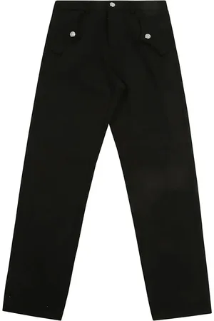 Balmain Logo-button straight-leg trousers